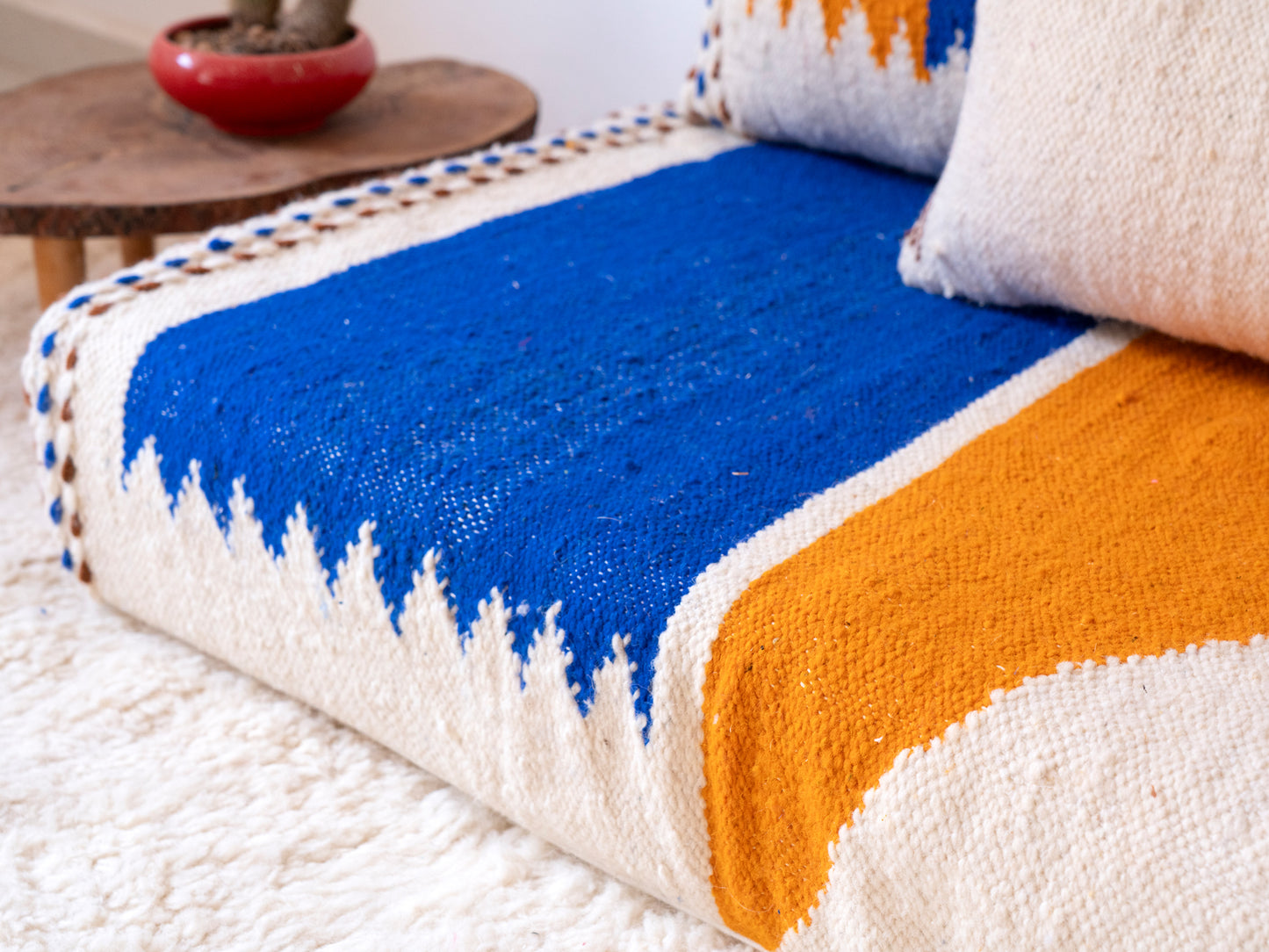 180cm/6ft Handmade Amazigh Zayan Sofa ⵜⴰⴼⵍⴻⵙⵜ