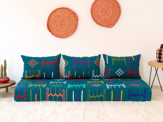 180cm/6ft Handmade Amazigh Imazighen Sofa ⵜⴰⴼⵍⴻⵙⵜ