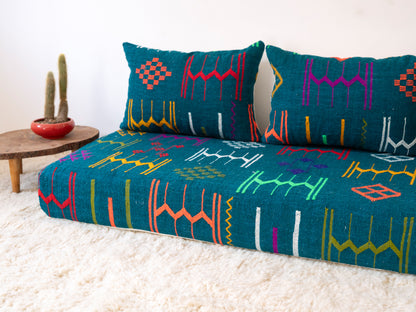 180cm/6ft Handmade Amazigh Imazighen Sofa ⵜⴰⴼⵍⴻⵙⵜ