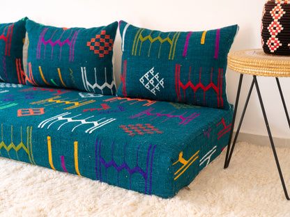180cm/6ft Handmade Amazigh Imazighen Sofa ⵜⴰⴼⵍⴻⵙⵜ