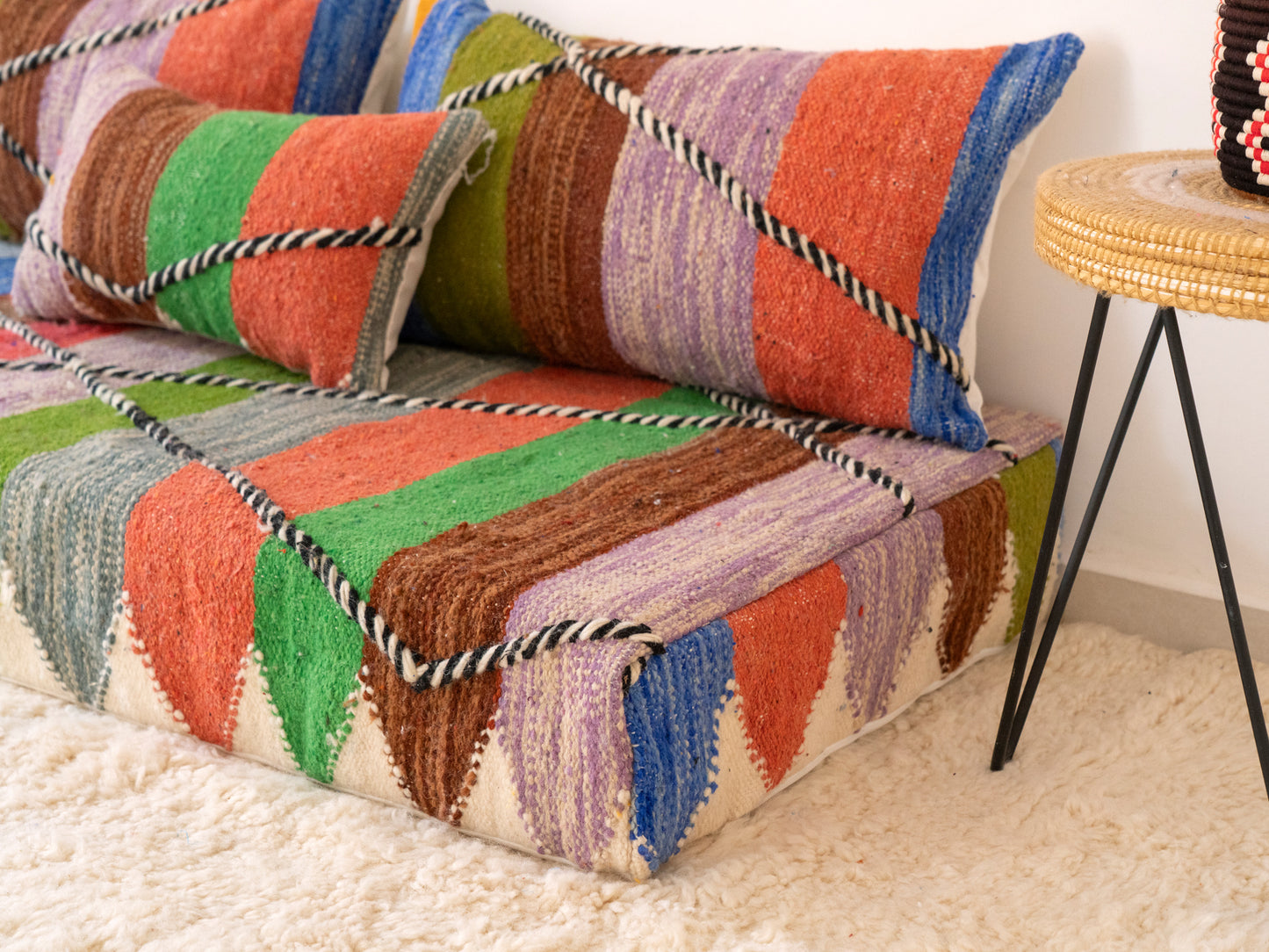 150cm/5ft Handmade Amazigh Anir Sofa ⵜⴰⴼⵍⴻⵙⵜ