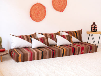 210cm/7ft Handmade Amazigh Afus Sofa ⵜⴰⴼⵍⴻⵙⵜ
