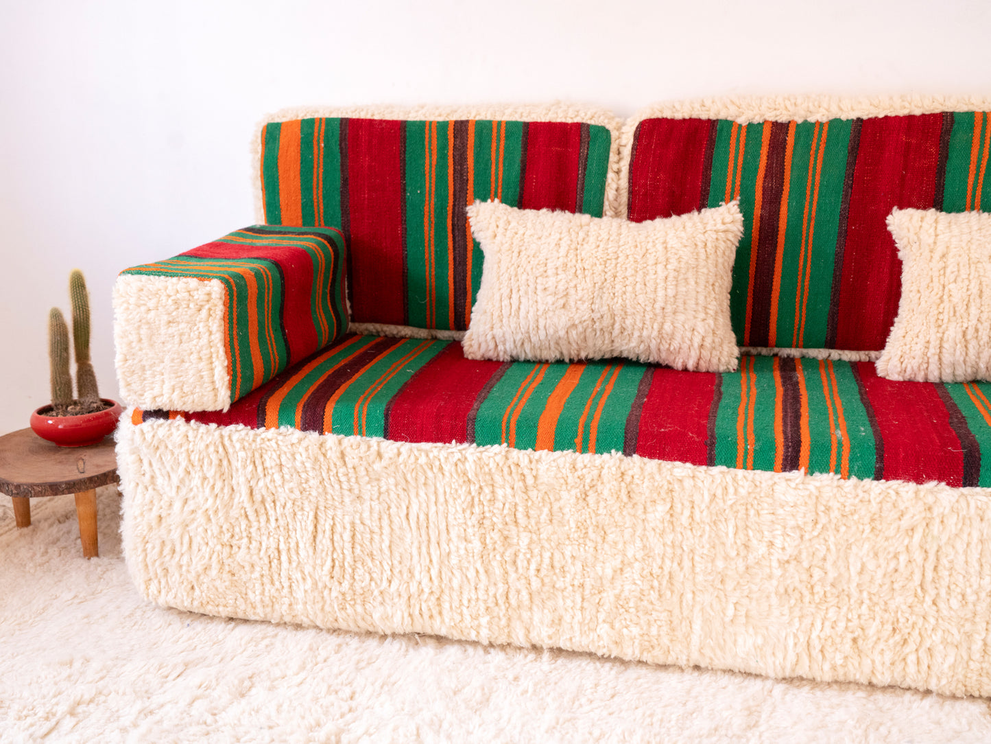 210cm/7ft Handmade Amazigh Amalou Sofa ⵜⴰⴼⵍⴻⵙⵜ
