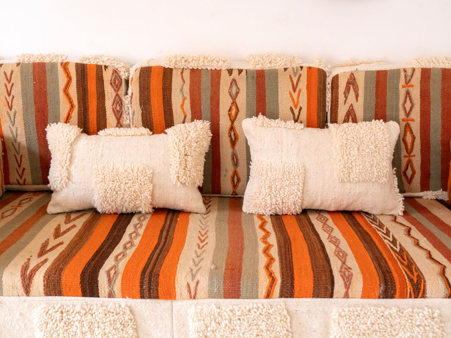 180cm/6ft Handmade Amazigh Meknes Sofa ⵜⴰⴼⵍⴻⵙⵜ