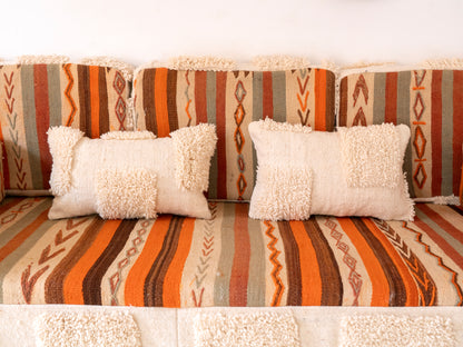 180cm/6ft Handmade Amazigh Meknes Sofa ⵜⴰⴼⵍⴻⵙⵜ