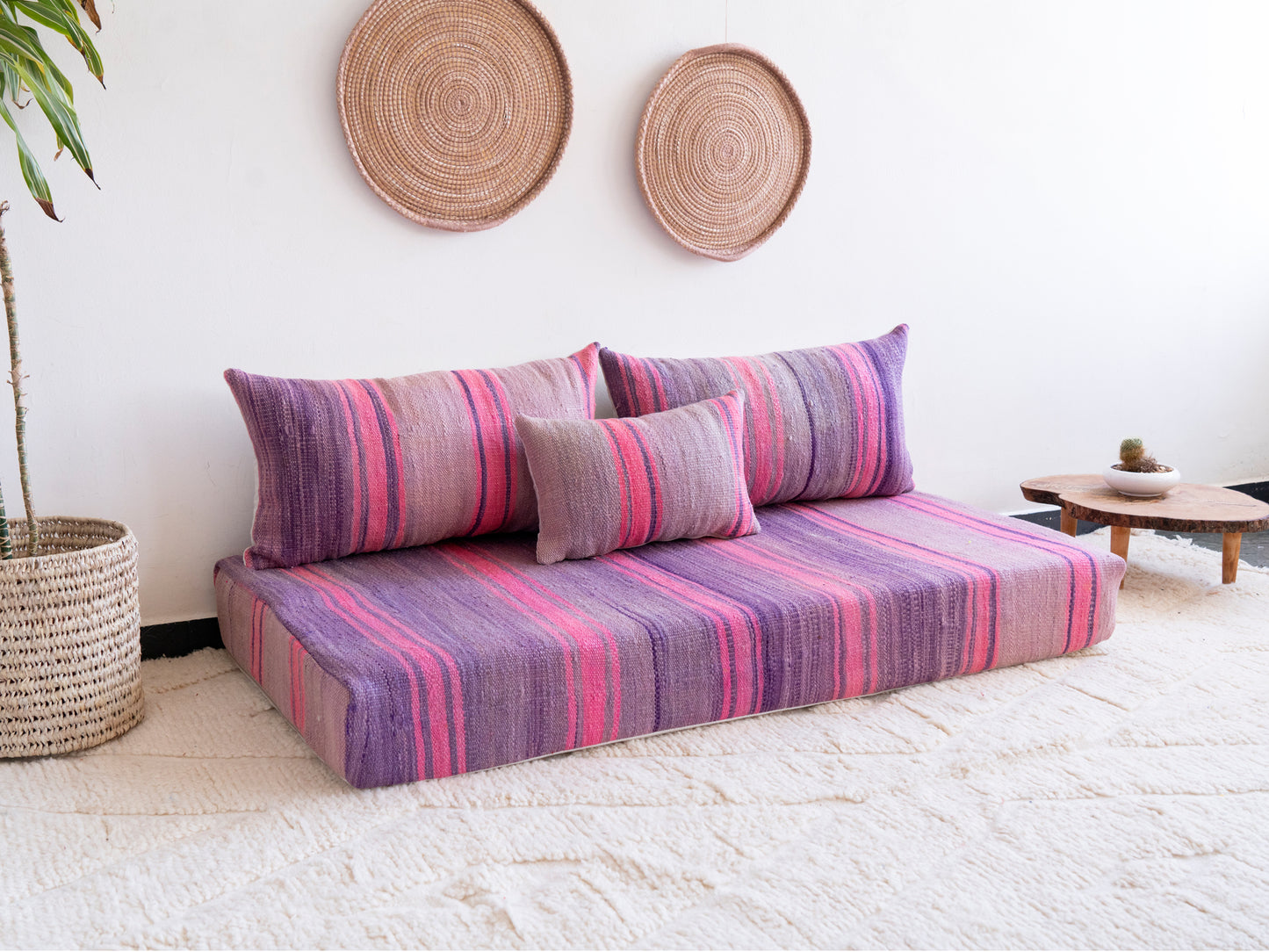 5ft Handmade Amazigh Sofa Taghazout ⵜⴰⴼⵍⴻⵙⵜ. FREE SHIPPING