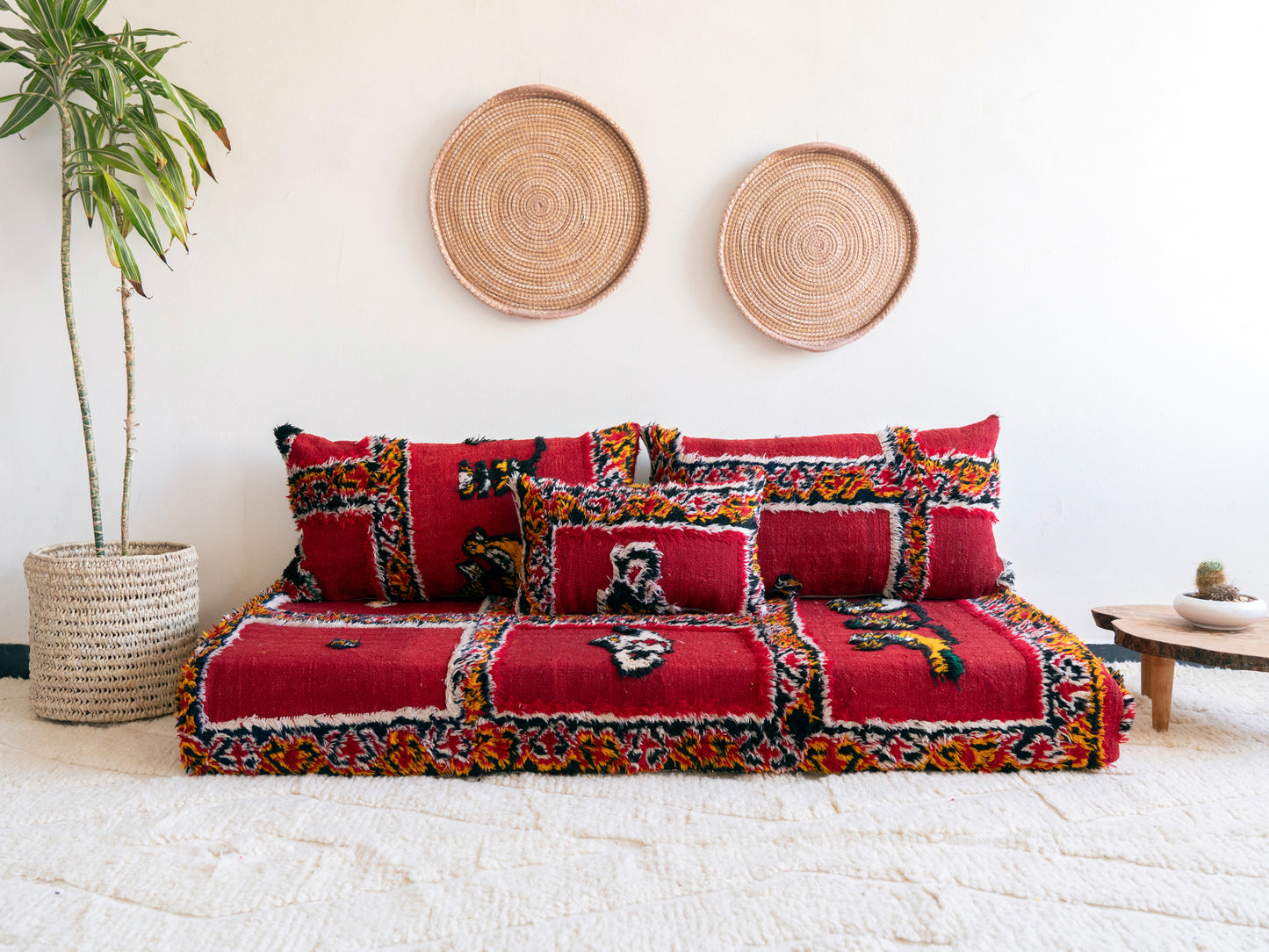 5ft Handmade Amazigh Illy Sofa ⵜⴰⴼⵍⴻⵙⵜ. FREE SHIPPING