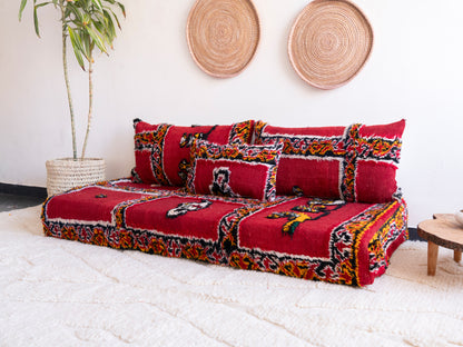5ft Handmade Amazigh Illy Sofa ⵜⴰⴼⵍⴻⵙⵜ. FREE SHIPPING