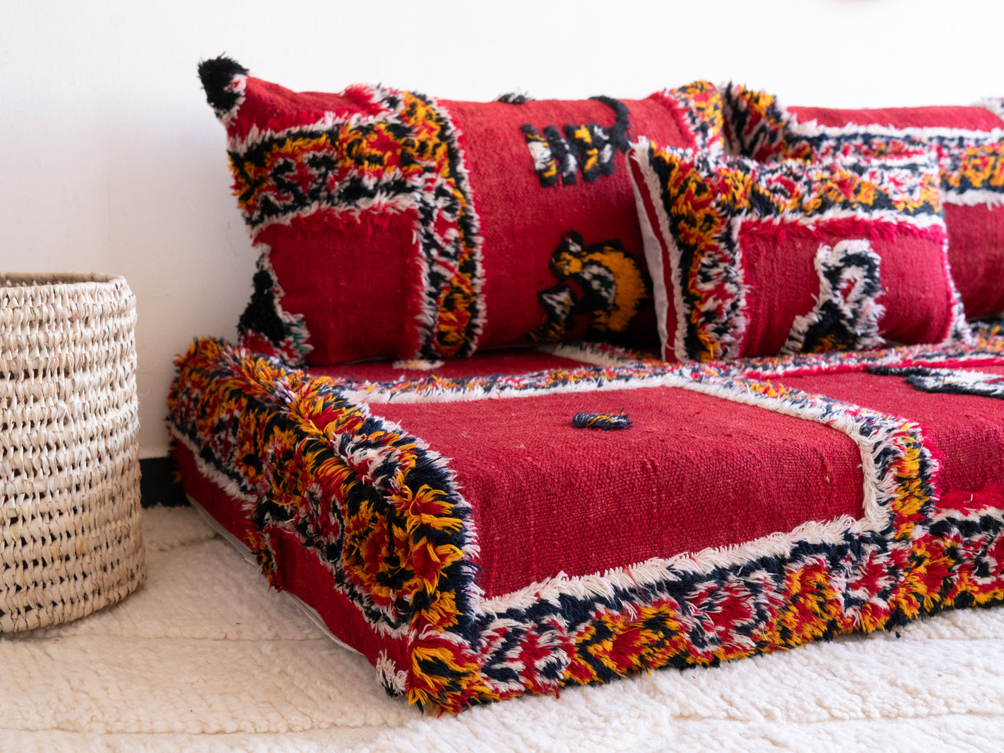 5ft Handmade Amazigh Illy Sofa ⵜⴰⴼⵍⴻⵙⵜ. FREE SHIPPING