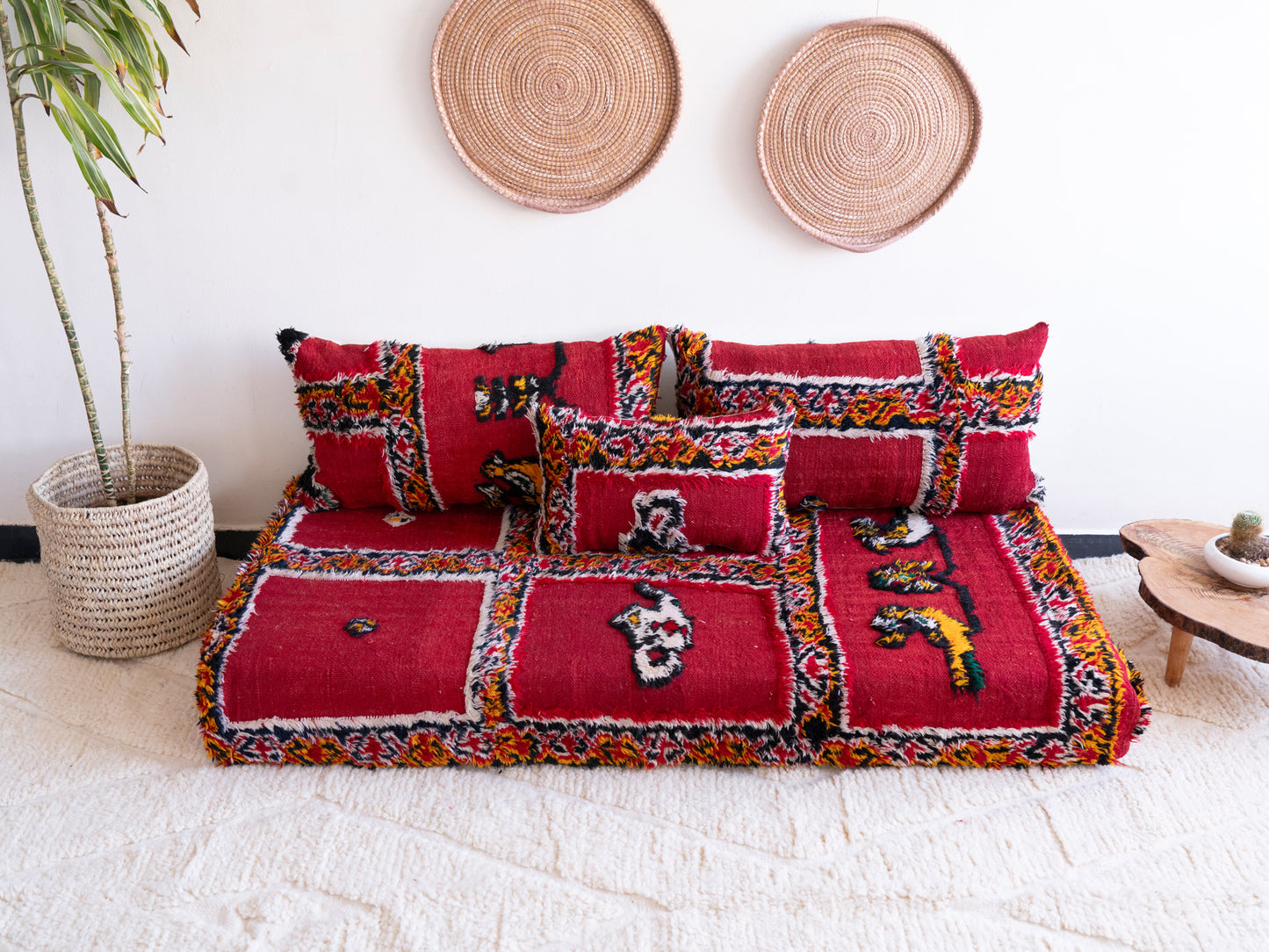 5ft Handmade Amazigh Illy Sofa ⵜⴰⴼⵍⴻⵙⵜ. FREE SHIPPING