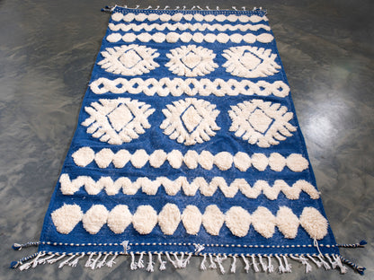 5x9 ft Handmade Rug Amazigh Beni Ourain ⵢⴰⵣ. FREE SHIPPING
