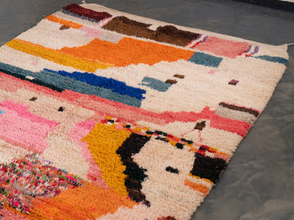 6x8 ft Handmade Amazigh Rug Boujaad Illi ⵉⵍⵍⵉ. FREE SHIPPING