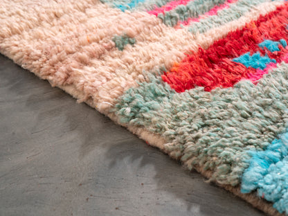 6x8 ft Handmade Amazigh Rug Boujaad Illi ⵉⵍⵍⵉ. FREE SHIPPING