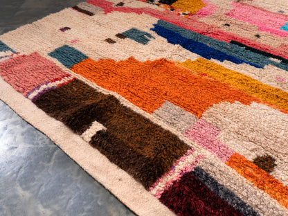 6x8 ft Handmade Amazigh Rug Boujaad Illi ⵉⵍⵍⵉ. FREE SHIPPING