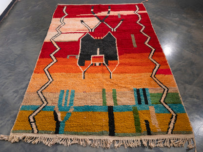 6x10 ft Handmade Amazigh Rug Boujaad Zina ⵣⵉⵏⴰ. FREE SHIPPING