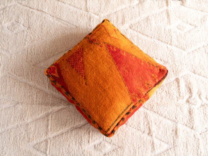 Handmade Vintage Amazigh floor poof Ifrane