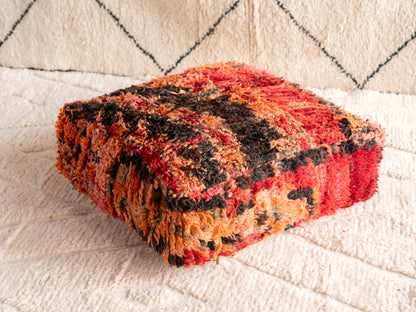 Handmade Vintage Amazigh floor poof Imouzer