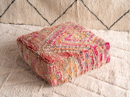 Handmade Vintage Amazigh floor poof Meknes