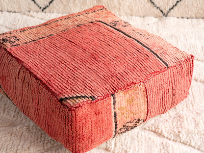 Handmade Vintage Amazigh floor poof Imzrir