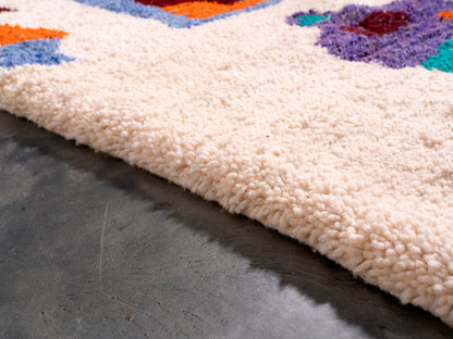 4x5 ft Handmade Rug Amazigh Amoud ⴰⵢⵢⵓⵔ. FREE SHIPPING