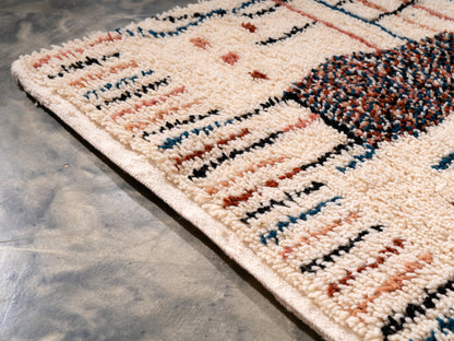 3x5 ft Handmade Rug Amazigh Azilal ⴰⵏⵉⵔ. FREE SHIPPING