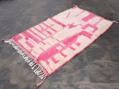3x5 ft Handmade Rug Amazigh Azilal ⵉⵍⵍⵉ. FREE SHIPPING