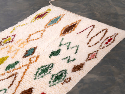 3x5 ft Handmade Rug Amazigh Azilal ⵢⴰⵣ. FREE SHIPPING