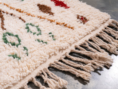 3x5 ft Handmade Rug Amazigh Azilal ⵢⴰⵣ. FREE SHIPPING