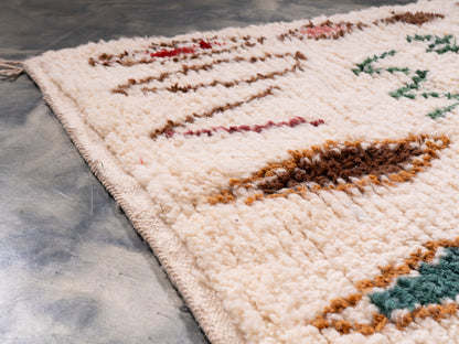 3x5 ft Handmade Rug Amazigh Azilal ⵢⴰⵣ. FREE SHIPPING