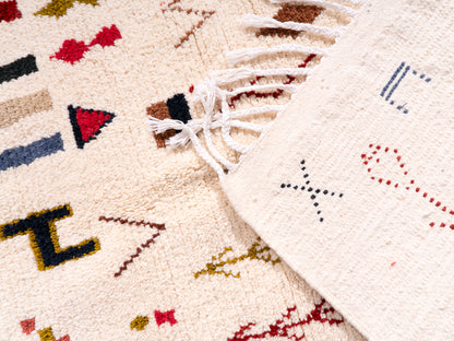 3x5 ft Handmade Rug Amazigh Azilal ⴰⴼⵓⵍⴽⵉ. FREE SHIPPING
