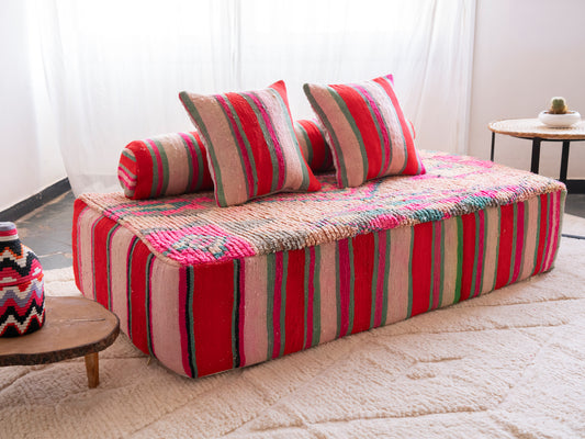 5ft Handmade Amazigh Sofa Sefrou ⵜⴰⴼⵍⴻⵙⵜ. FREE SHIPPING