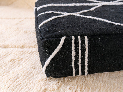 Handmade Amazigh floor poof Khenifra.