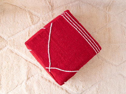 Handmade Amazigh floor poof Illy.