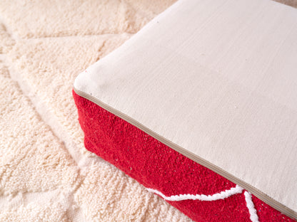 Handmade Amazigh floor poof Illy.