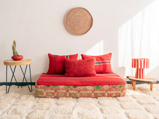 4ft Handmade Amazigh Sofa Safi ⵜⴰⴼⵍⴻⵙⵜ. FREE SHIPPING