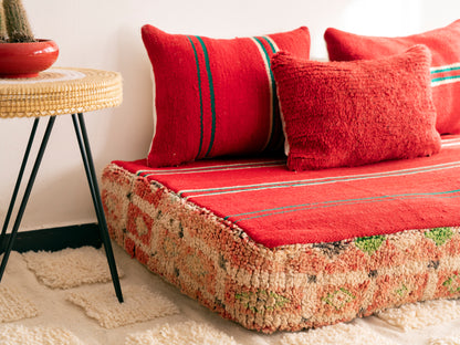4ft Handmade Amazigh Sofa Safi ⵜⴰⴼⵍⴻⵙⵜ. FREE SHIPPING