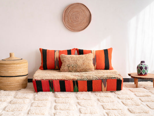 4ft Handmade Amazigh Sofa Tiznit ⵜⴰⴼⵍⴻⵙⵜ. FREE SHIPPING