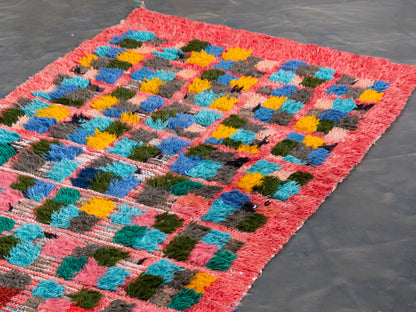 3x7 Handmade Vintage Amazigh Rug Ayyur ⵢⴰⵣ. FREE SHIPPING