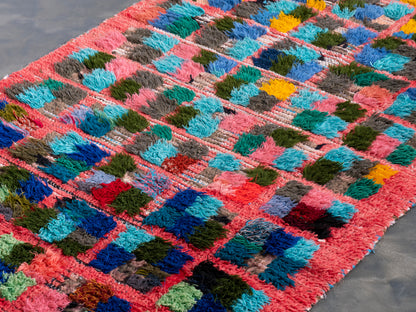 3x7 Handmade Vintage Amazigh Rug Ayyur ⵢⴰⵣ. FREE SHIPPING