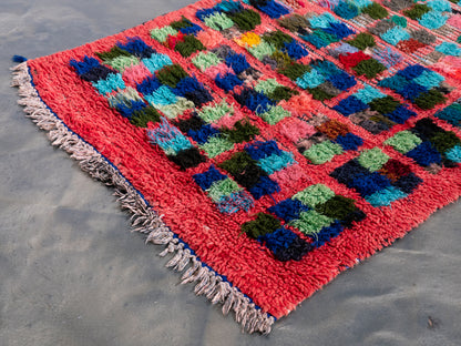 3x7 Handmade Vintage Amazigh Rug Ayyur ⵢⴰⵣ. FREE SHIPPING