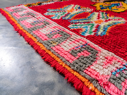 3x7 Handmade Vintage Amazigh Rug Ziach ⵢⴰⵣ. FREE SHIPPING