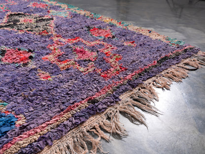 3x7 Handmade Amazigh Rug Boucherouite Amna. FREE SHIPPING