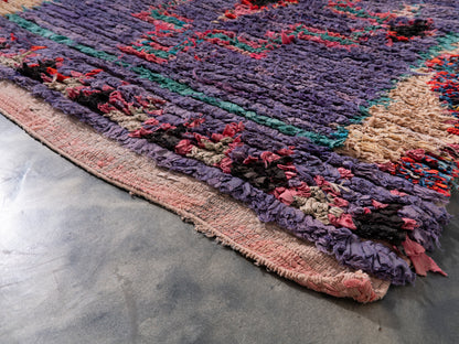 3x7 Handmade Amazigh Rug Boucherouite Amna. FREE SHIPPING