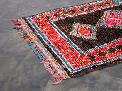 4x9 ft Handmade Amazigh Vintage Rug ⵜⴰⴼⵍⴻⵙⵜ. FREE SHIPPING