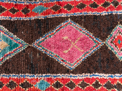4x9 ft Handmade Amazigh Vintage Rug ⵜⴰⴼⵍⴻⵙⵜ. FREE SHIPPING