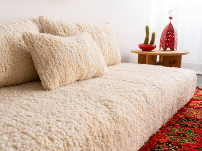 Amazigh floor Kilim Sofa Set Beni Ourain. FREE SHIPPING