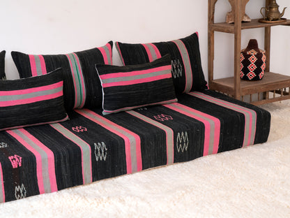 180cm/6ft Handmade Amazigh Sofa Tiznit ⴰⵓⵔⵉⵏⵊ