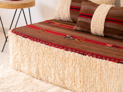 120cm/4ft Handmade Amazigh Vintage Sofa Masinassa ⴰⵓⵔⵉⵏⵊ