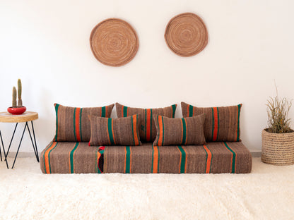 180cm/6ft Handmade Amazigh Sofa Essaouira ⴰⵓⵔⵉⵏⵊ