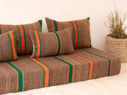 180cm/6ft Handmade Amazigh Sofa Essaouira ⴰⵓⵔⵉⵏⵊ
